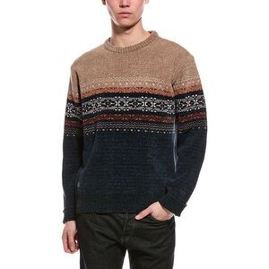 Point Zero Mens  Semi Fit Crewneck Sweater, Tan